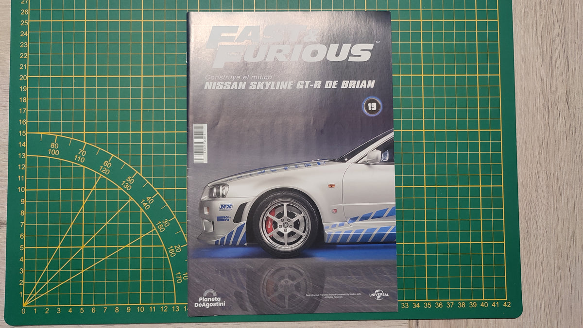 Fascicule numéro 19 n°19 seul sans pièce Nissan Skyline GT-R R34 Fast & Furious de Brian O'Conner 1/8 1/8e 1/8ème Altaya #E78