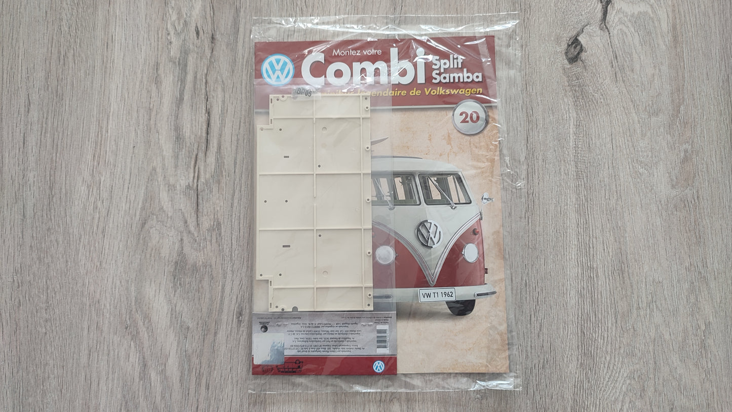 Fascicule numéro 20 n°20 Le combi Volkswagen Split Samba 1/8 1/8ème Altaya #C72