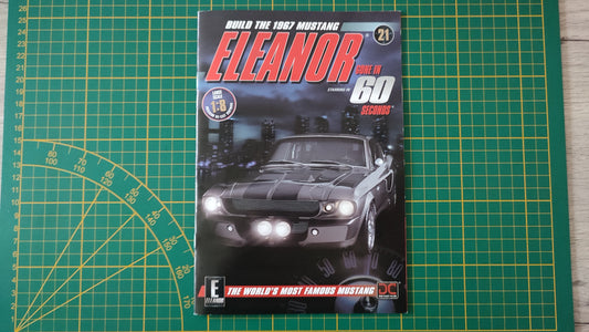 Fascicule numéro 21 n°21 seul sans pièce Ford Mustang 1967 Eleanor 60 secondes chrono 1/8 1/8ème Eaglemoss Collections #D49