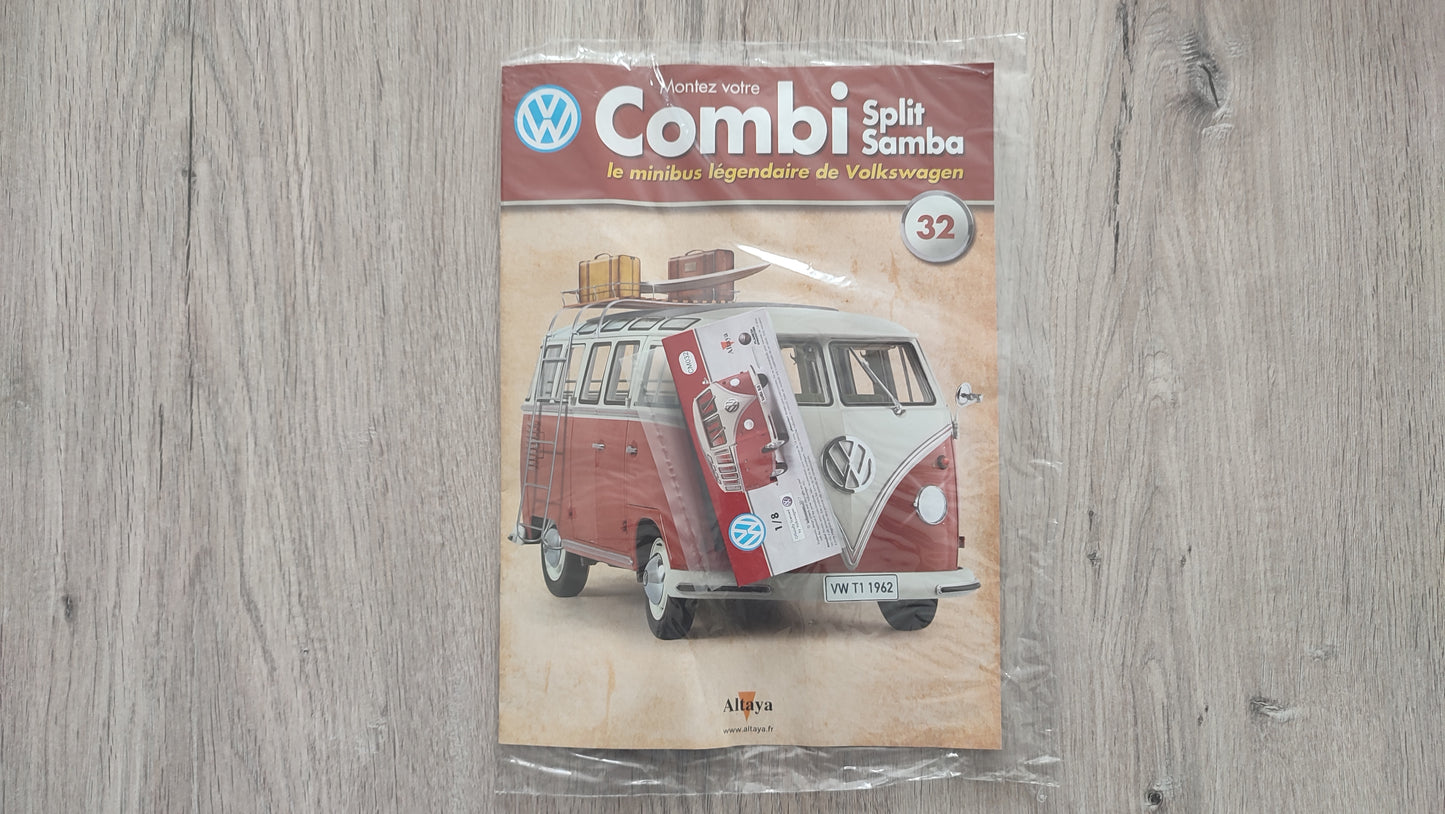 Fascicule numéro 32 n°32 Le combi Volkswagen Split Samba 1/8 1/8ème Altaya #C72