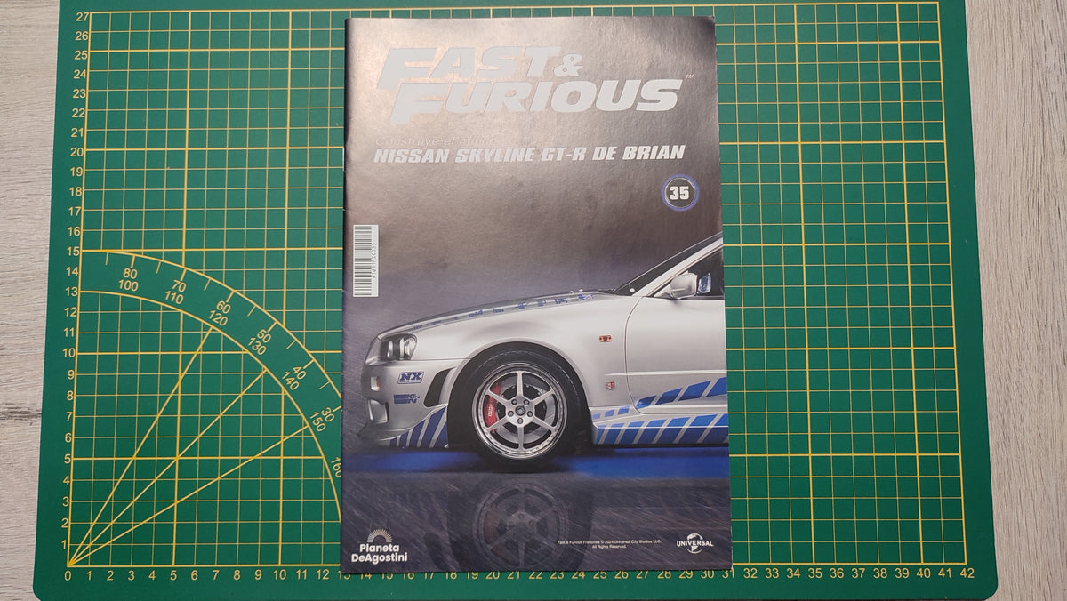 Fascicule numéro 35 n°35 seul sans pièce Nissan Skyline GT-R R34 Fast & Furious de Brian O'Conner 1/8 1/8e 1/8ème Altaya #E78