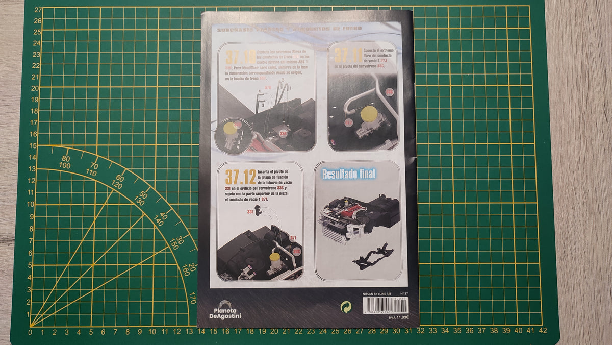 Fascicule numéro 37 n°37 seul sans pièce Nissan Skyline GT-R R34 Fast & Furious de Brian O'Conner 1/8 1/8e 1/8ème Altaya #E78