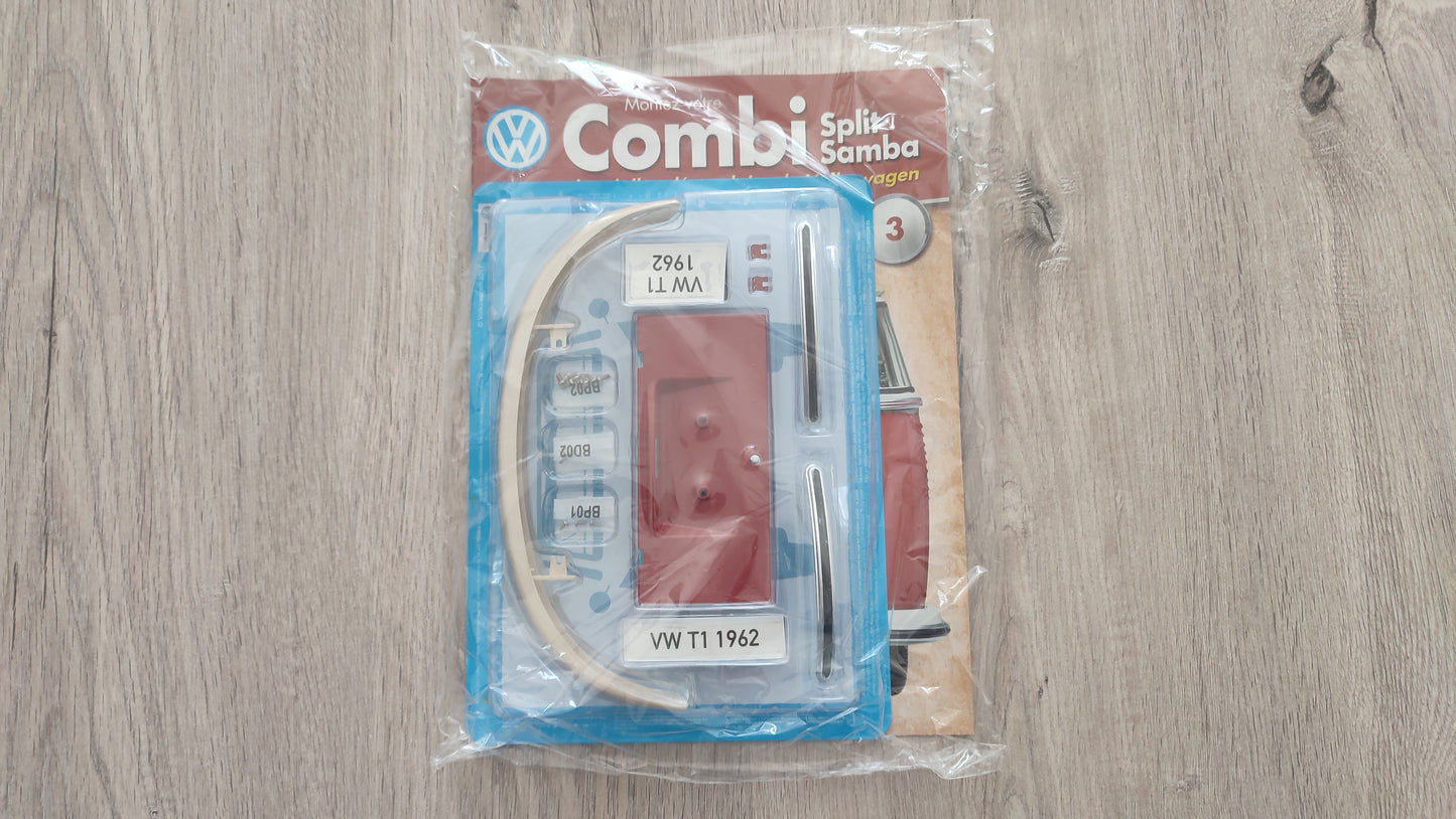 Fascicule numéro 3 n°3 Le combi Volkswagen Split Samba 1/8 1/8ème Altaya #C72