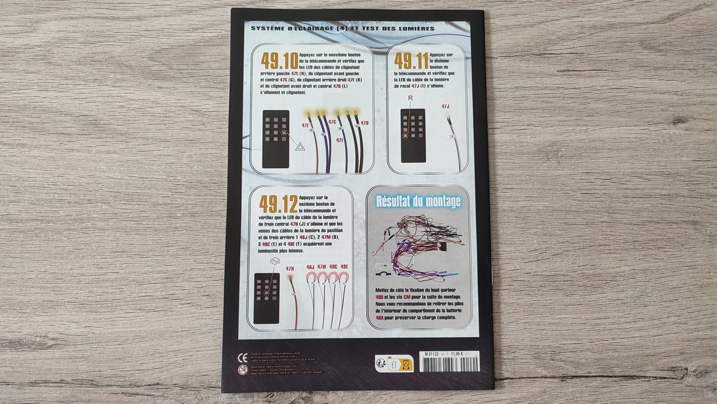 Fascicule numéro 49 n°49 seul sans pièce Nissan Skyline GT-R R34 Fast & Furious de Brian O'Conner 1/8 1/8e 1/8ème Altaya #D82