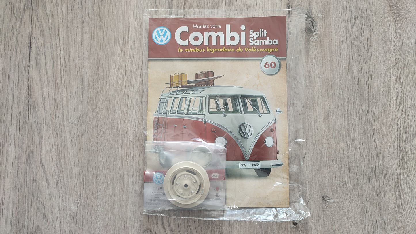 Fascicule numéro 60 n°60 Le combi Volkswagen Split Samba 1/8 1/8ème Altaya #C72