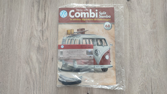 Fascicule numéro 68 n°68 Le combi Volkswagen Split Samba 1/8 1/8ème Altaya #C72