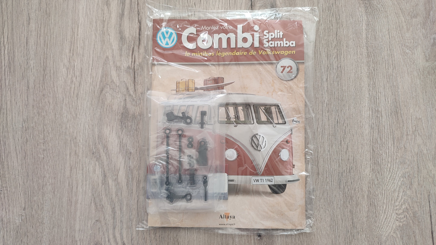 Fascicule numéro 72 n°72 Le combi Volkswagen Split Samba 1/8 1/8ème Altaya #C72