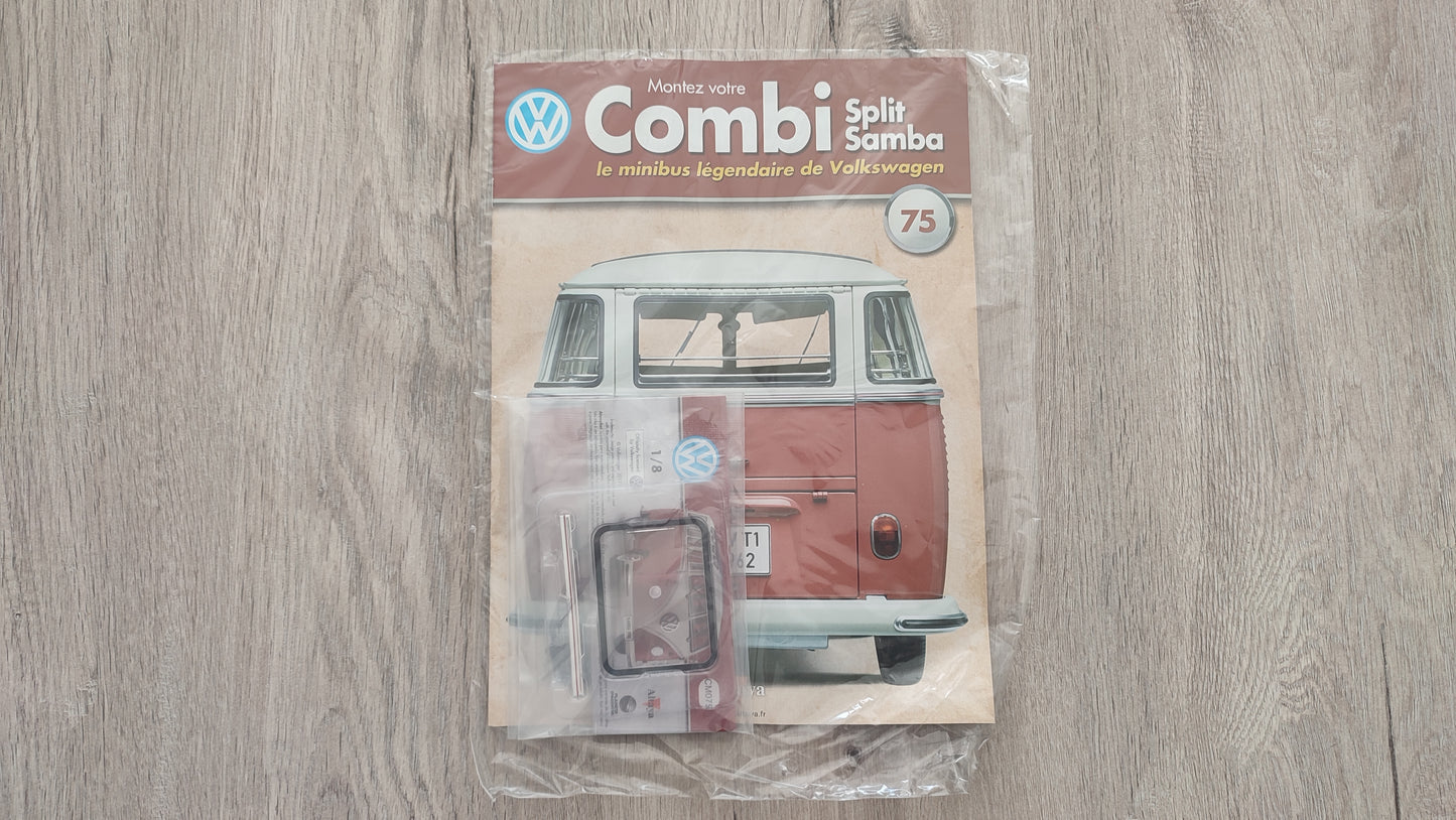 Fascicule numéro 75 n°75 Le combi Volkswagen Split Samba 1/8 1/8ème Altaya #C72