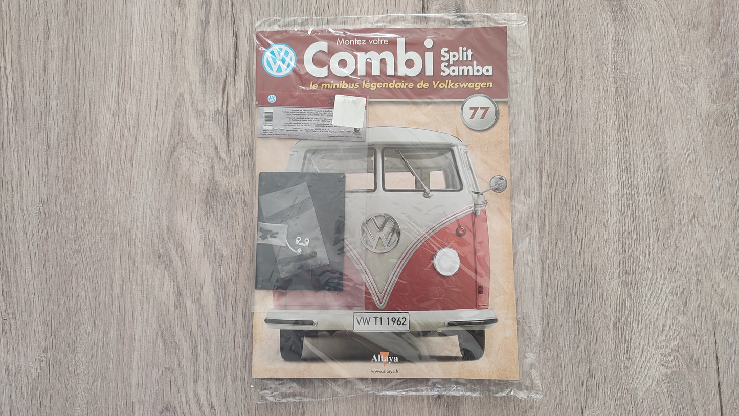 Fascicule numéro 77 n°77 Le combi Volkswagen Split Samba 1/8 1/8ème Altaya #C72