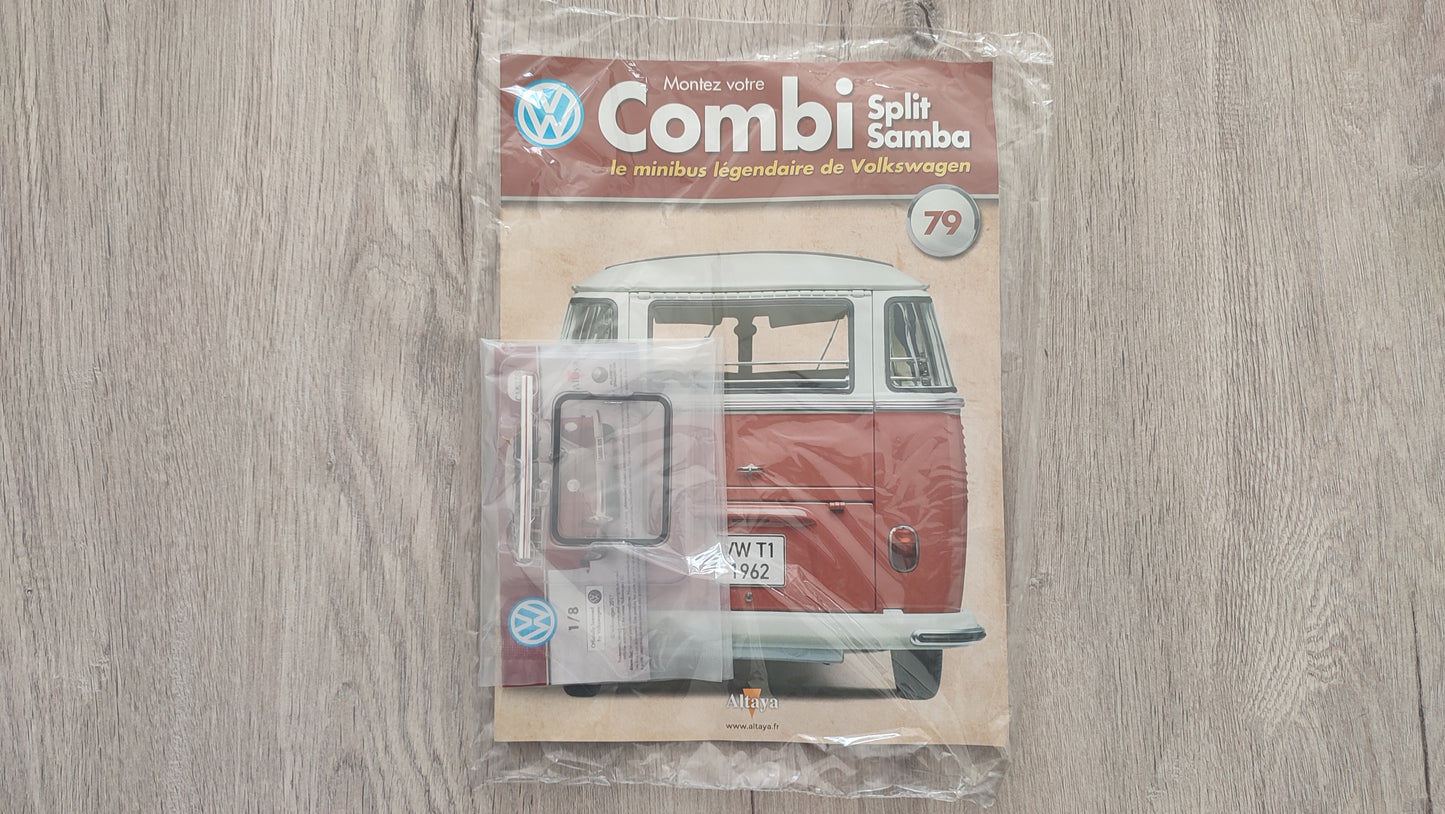 Fascicule numéro 79 n°79 Le combi Volkswagen Split Samba 1/8 1/8ème Altaya #C72