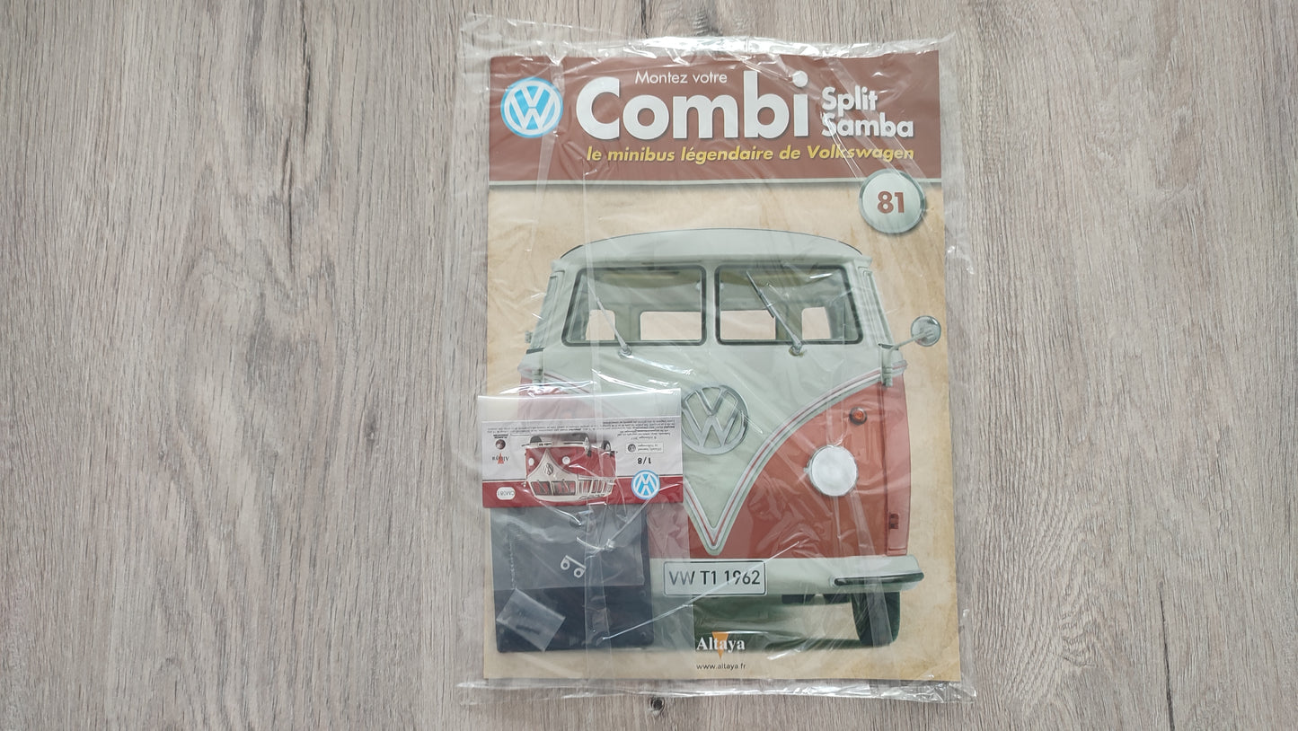 Fascicule numéro 81 n°81 Le combi Volkswagen Split Samba 1/8 1/8ème Altaya #C72