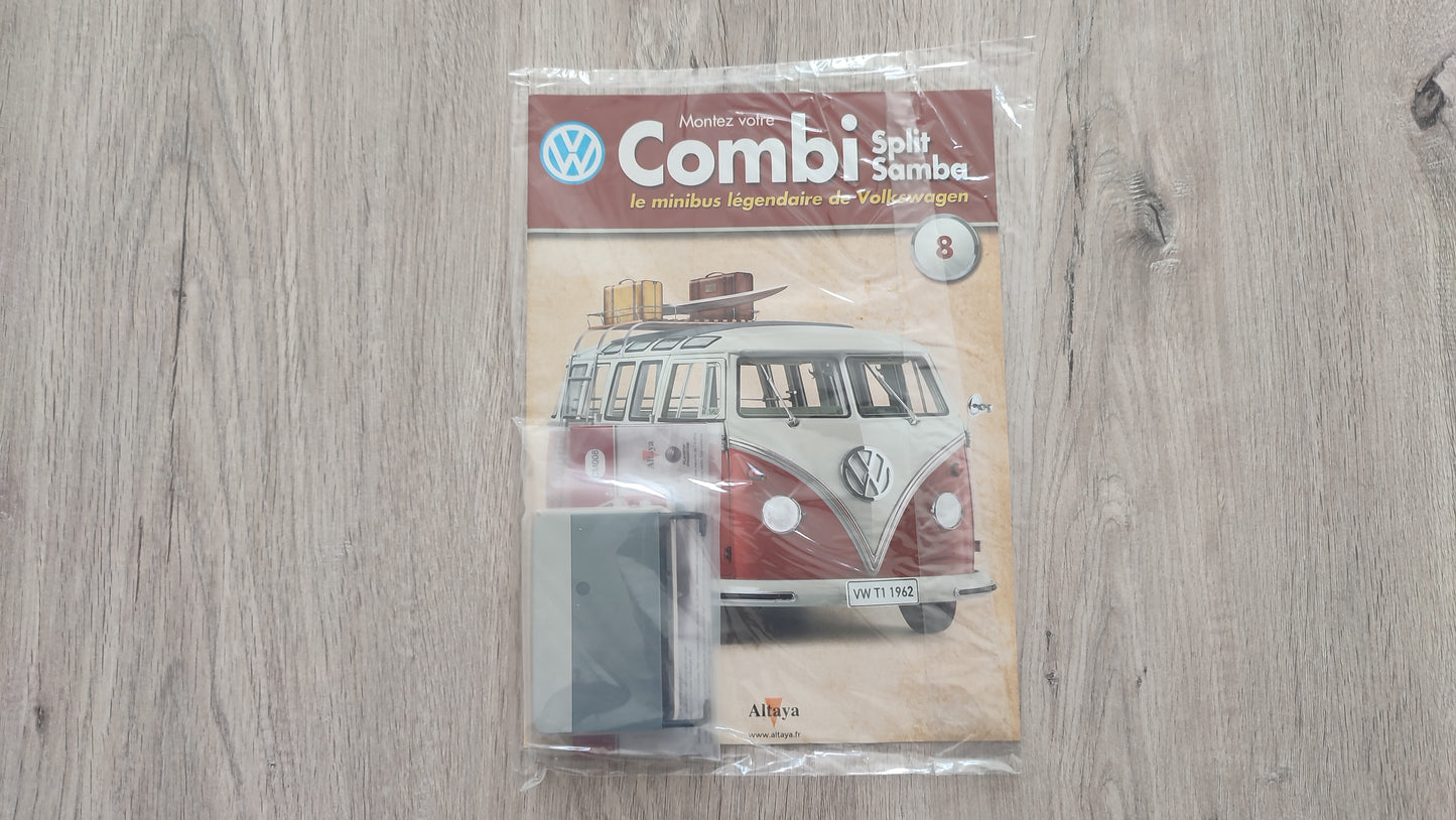 Fascicule numéro 8 n°8 Le combi Volkswagen Split Samba 1/8 1/8ème Altaya #C72