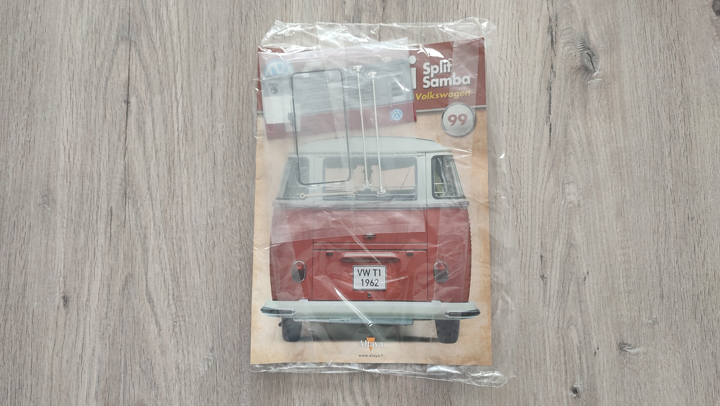 Fascicule numéro 99 n°99 Le combi Volkswagen Split Samba 1/8 1/8ème Altaya #C72