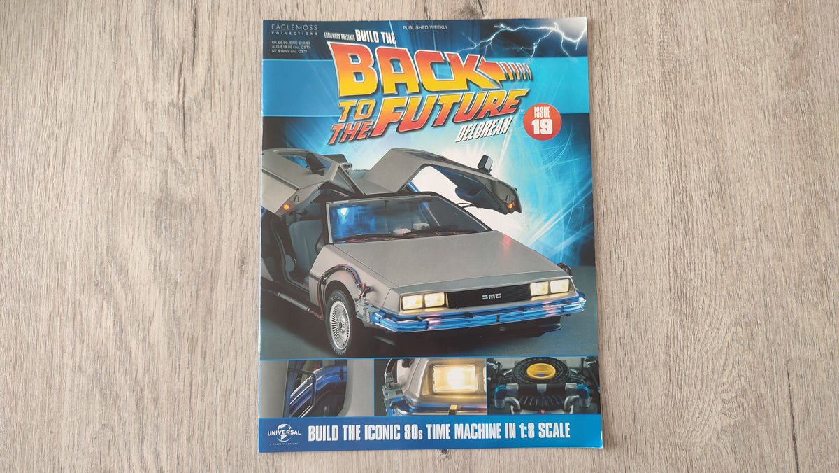 Fascicule sans pièce n°19 pièce détachée DeLorean Retour vers le Futur Eaglemoss 1/8 #E76