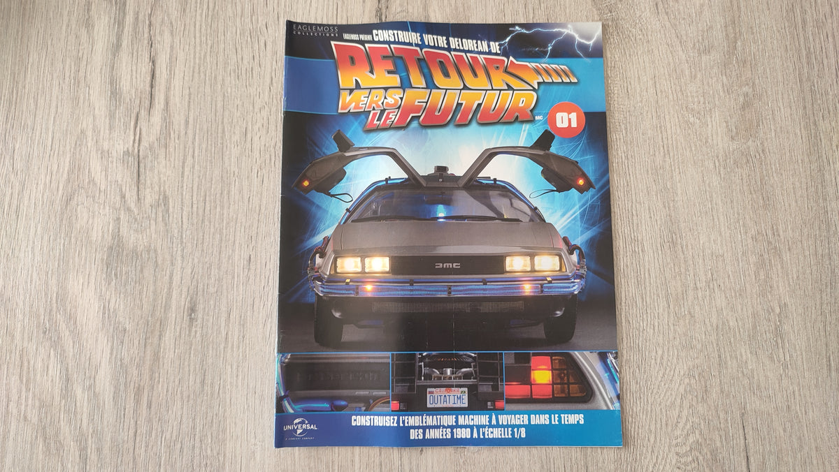 Fascicule sans pièce n°1 pièce détachée DeLorean Retour vers le Futur Eaglemoss 1/8 #E76