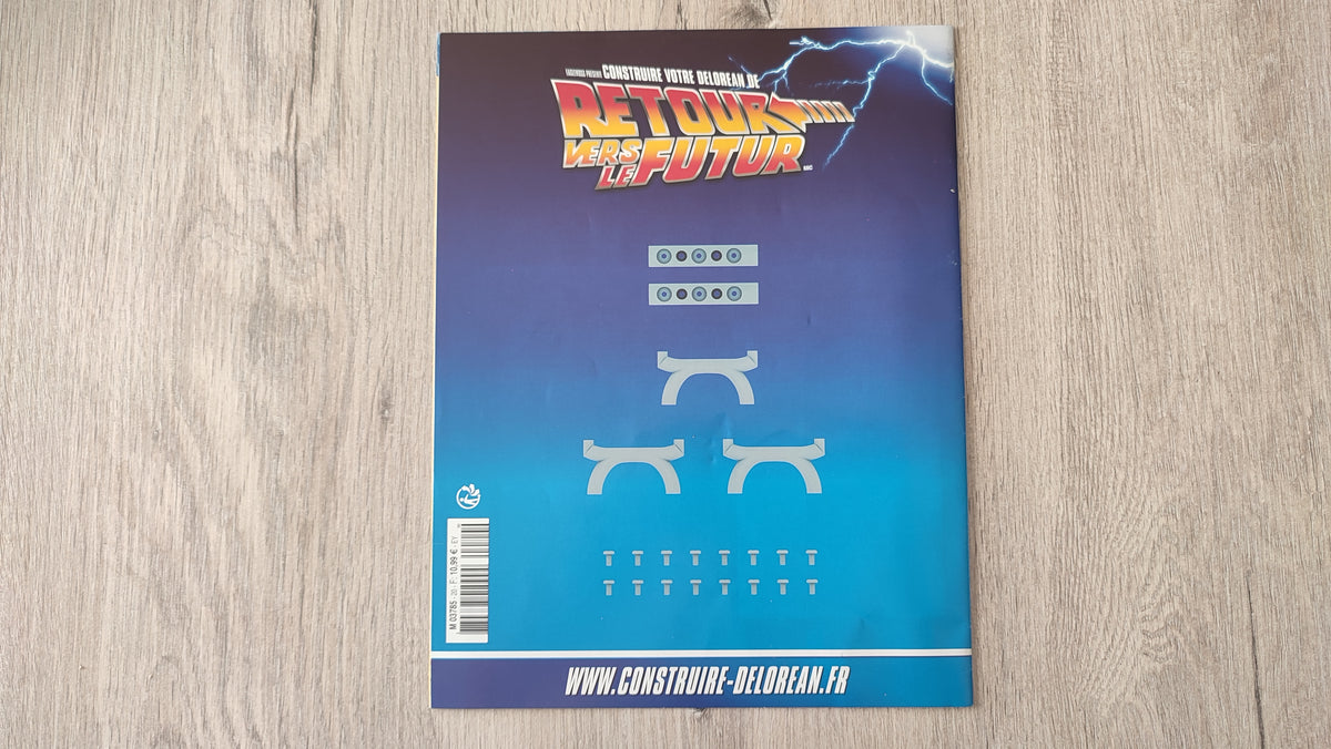 Fascicule sans pièce n°20 pièce détachée DeLorean Retour vers le Futur Eaglemoss 1/8 #E76