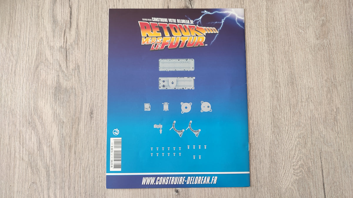 Fascicule sans pièce n°21 pièce détachée DeLorean Retour vers le Futur Eaglemoss 1/8 #E76