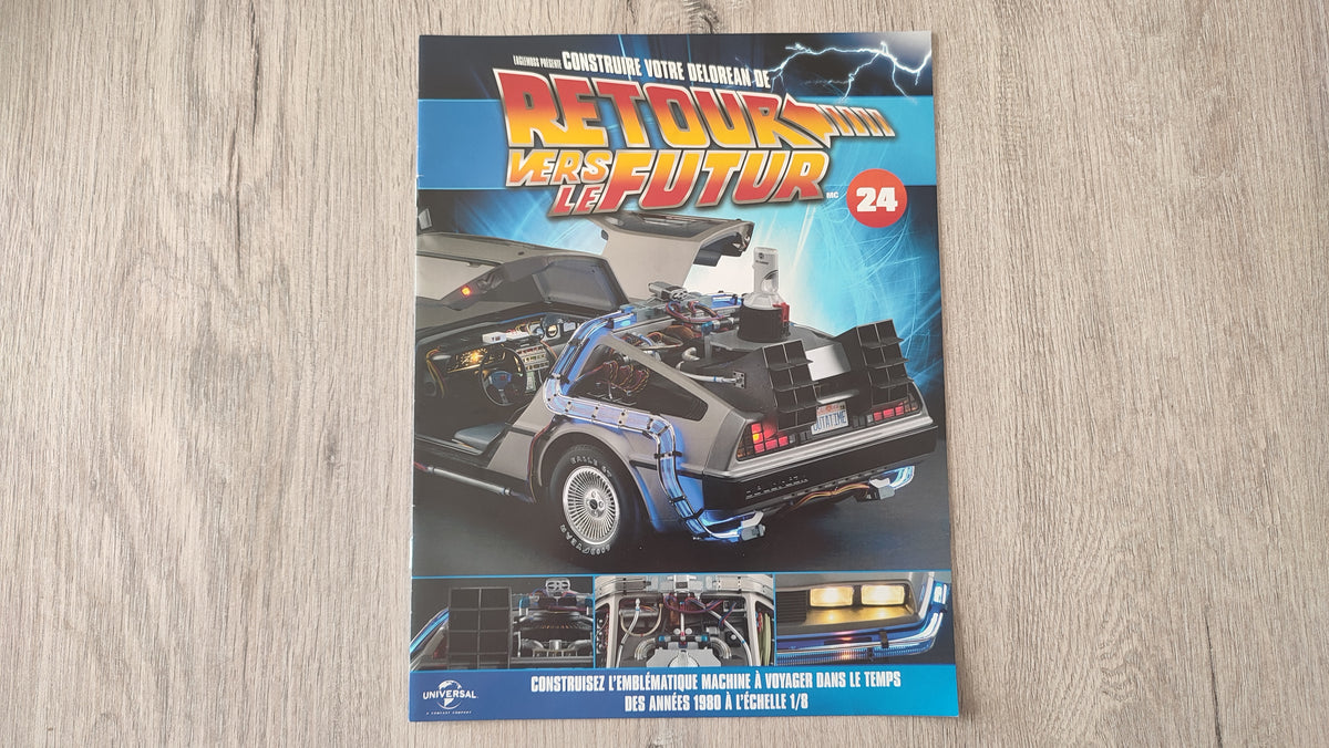 Fascicule sans pièce n°24 pièce détachée DeLorean Retour vers le Futur Eaglemoss 1/8 #E76