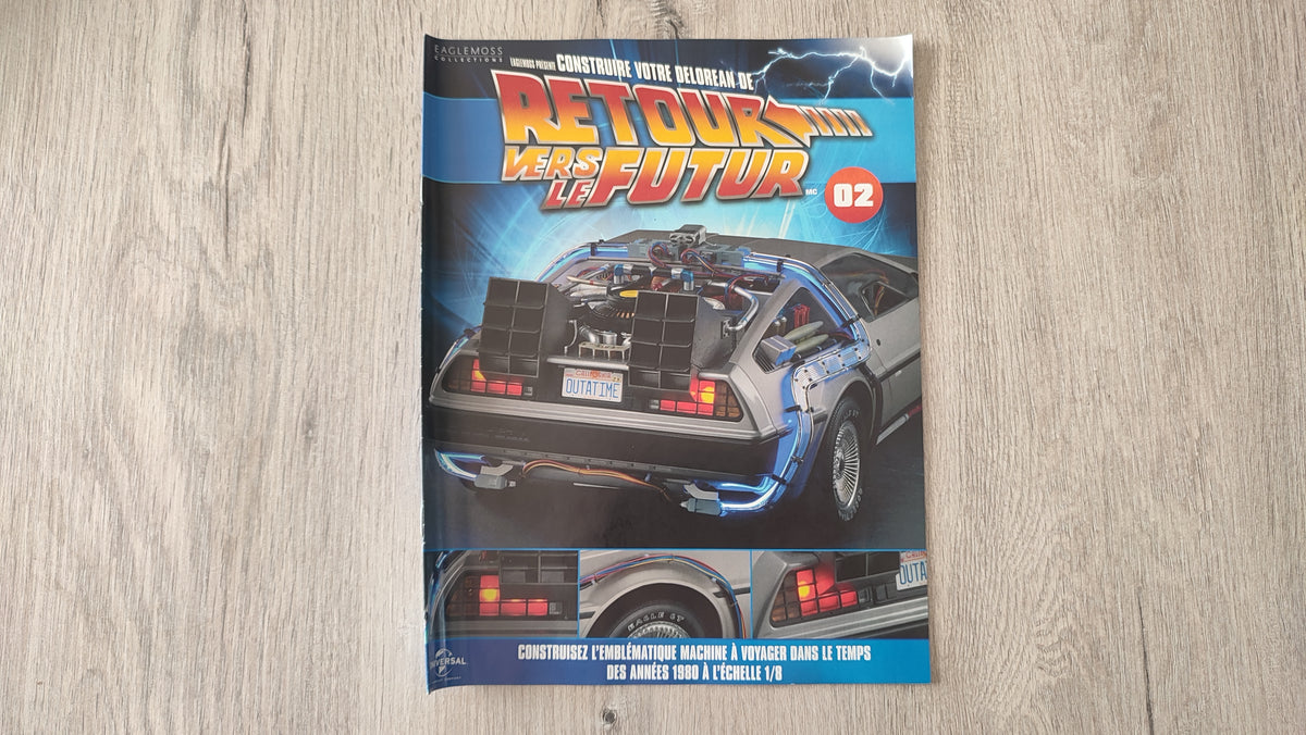 Fascicule sans pièce n°22 pièce détachée DeLorean Retour vers le Futur Eaglemoss 1/8 #E76