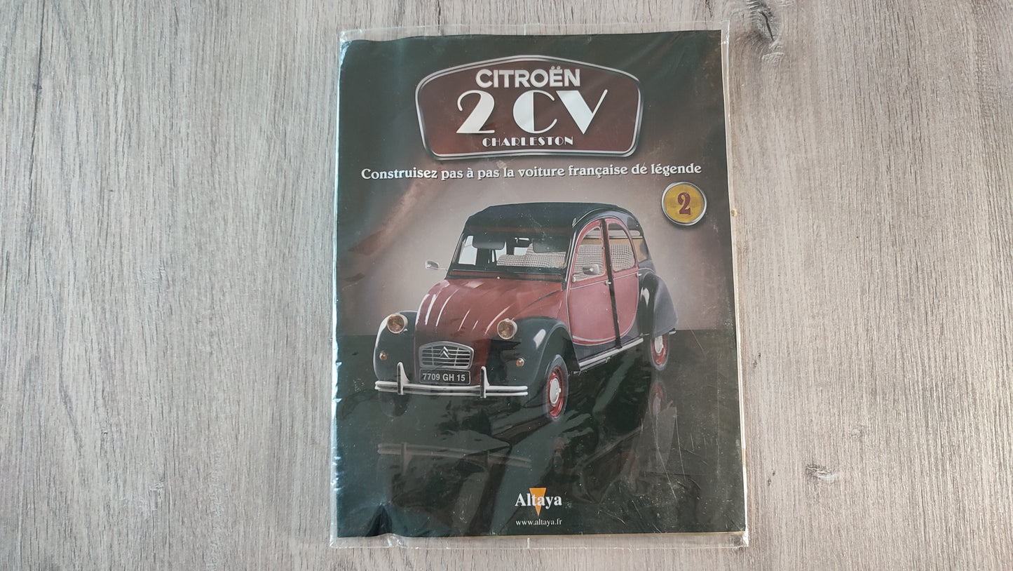Fascicule sans pièce numéro 2 n°2 Citroën 2CV Charleston 1/8 1/8e 1/8ème Altaya #E74
