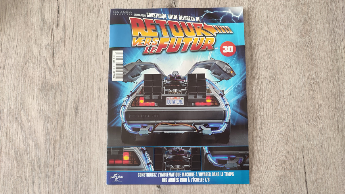 Fascicule sans pièces n°30 pièce détachée DeLorean Retour vers le Futur Eaglemoss 1/8 #E76