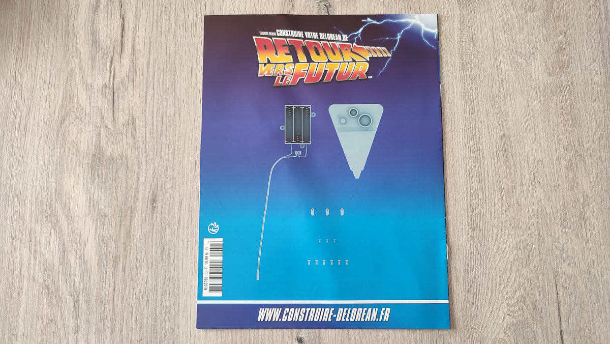 Fascicule sans pièces n°32 pièce détachée DeLorean Retour vers le Futur Eaglemoss 1/8 #E76