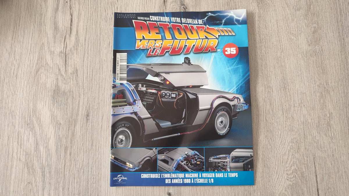 Fascicule sans pièces n°35 pièce détachée DeLorean Retour vers le Futur Eaglemoss 1/8 #E76
