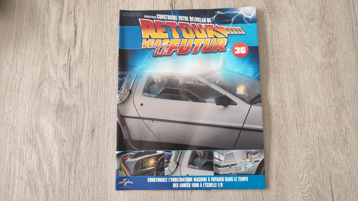 Fascicule sans pièces n°36 pièce détachée DeLorean Retour vers le Futur Eaglemoss 1/8 #E76
