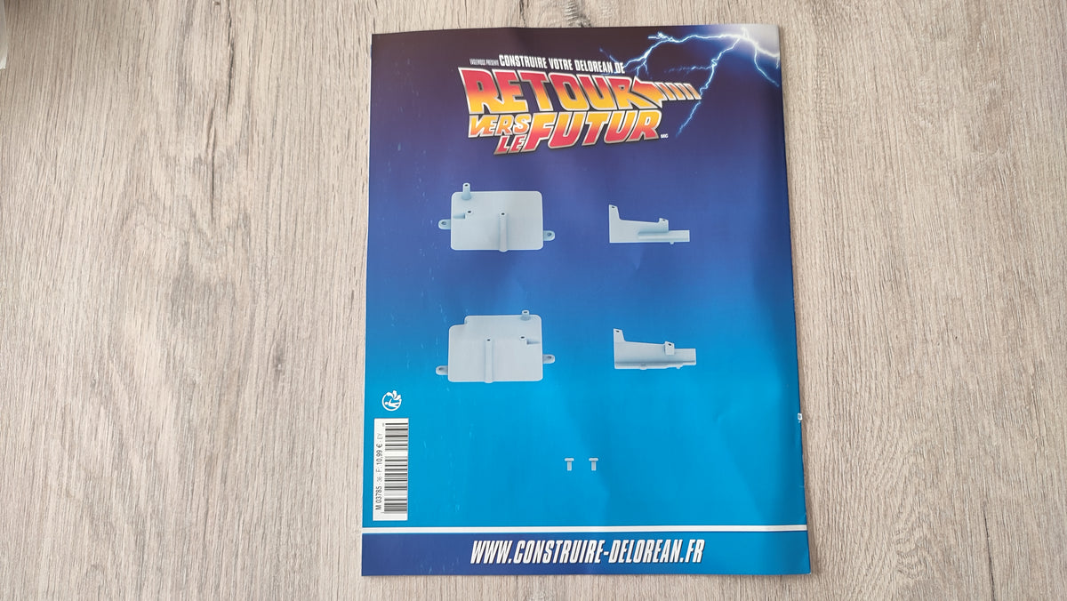 Fascicule sans pièces n°36 pièce détachée DeLorean Retour vers le Futur Eaglemoss 1/8 #E76