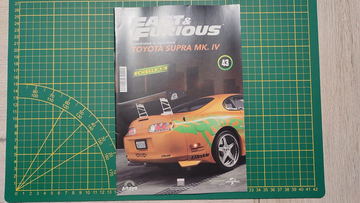 Fascicule sans pièces numéro 43 n°43 Toyota Supra MK.IV Fast & Furious 1/8 1/8e 1/8ème Altaya #E78