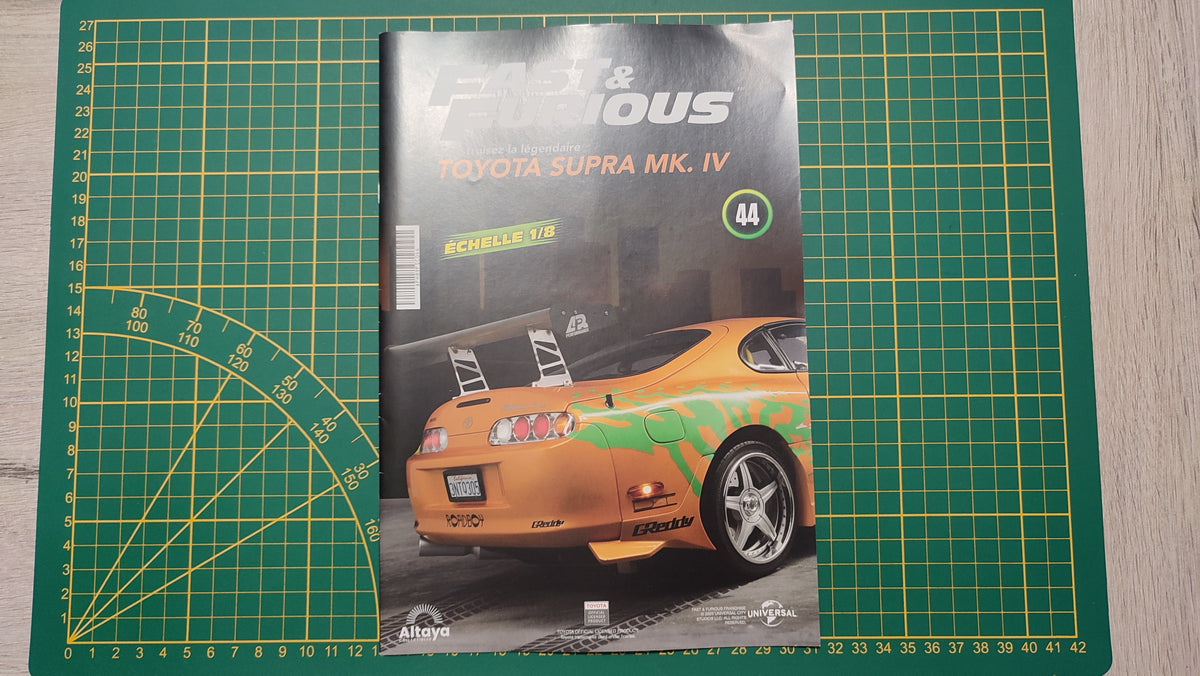 Fascicule sans pièces numéro 44 n°44 Toyota Supra MK.IV Fast & Furious 1/8 1/8e 1/8ème Altaya #E78