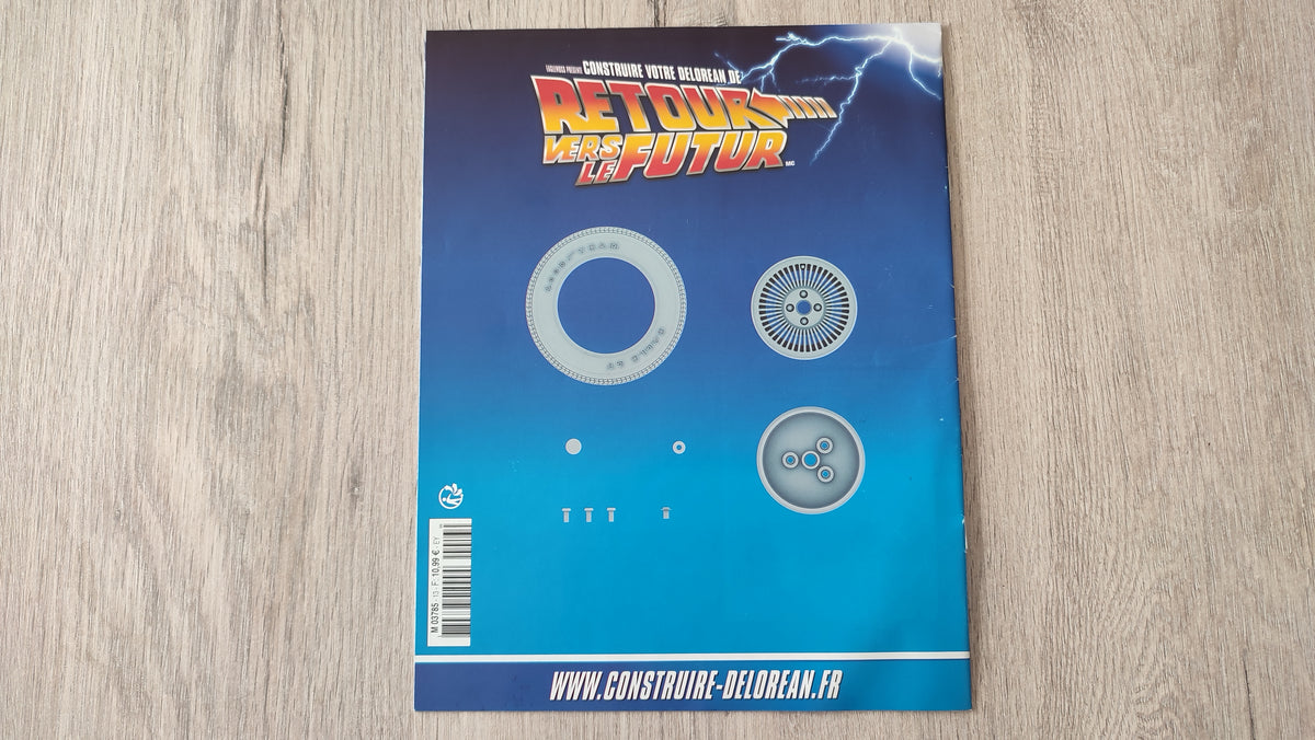 Fascicule seule sans pièce n°13 pièce détachée DeLorean Retour vers le Futur Eaglemoss 1/8 #E76