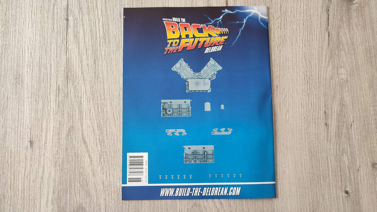 Fascicule seule sans pièce n°18 pièce détachée DeLorean Retour vers le Futur Eaglemoss 1/8 #E76