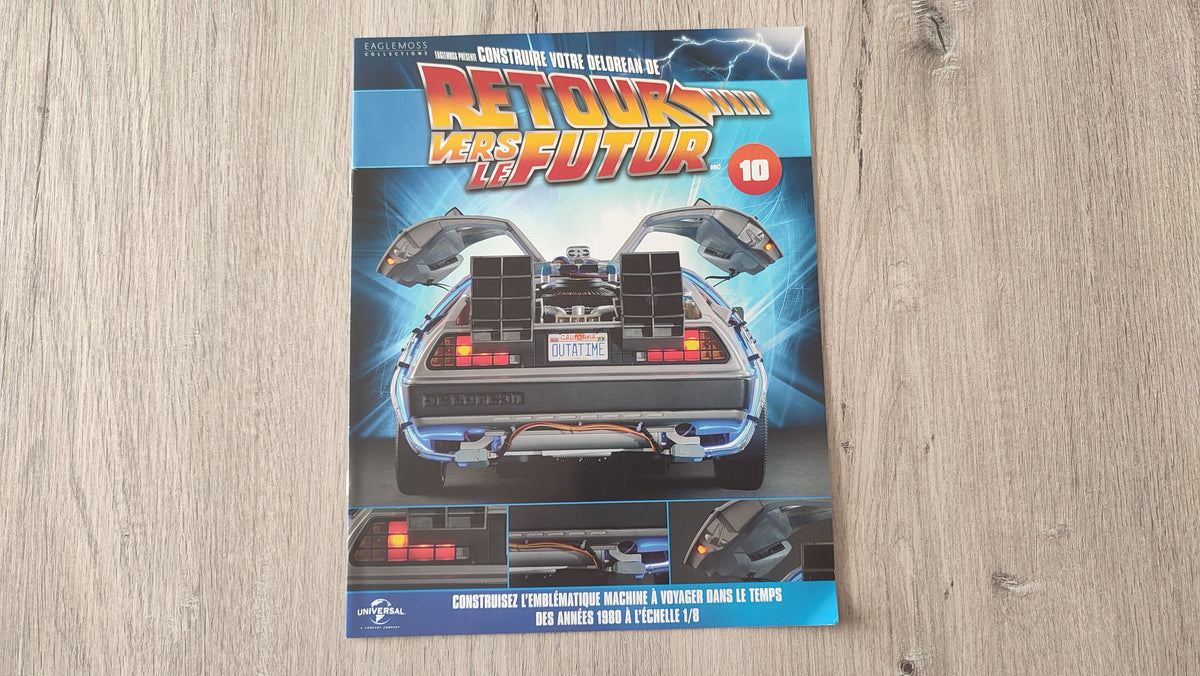 Fascicule seul sans pièce n°10 pièce détachée DeLorean Retour vers le Futur Eaglemoss 1/8 #E76