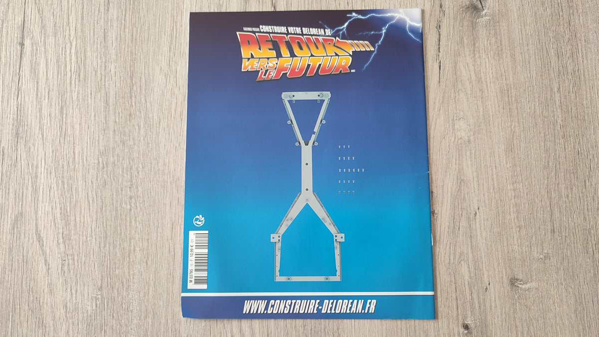 Fascicule seul sans pièce n°10 pièce détachée DeLorean Retour vers le Futur Eaglemoss 1/8 #E76