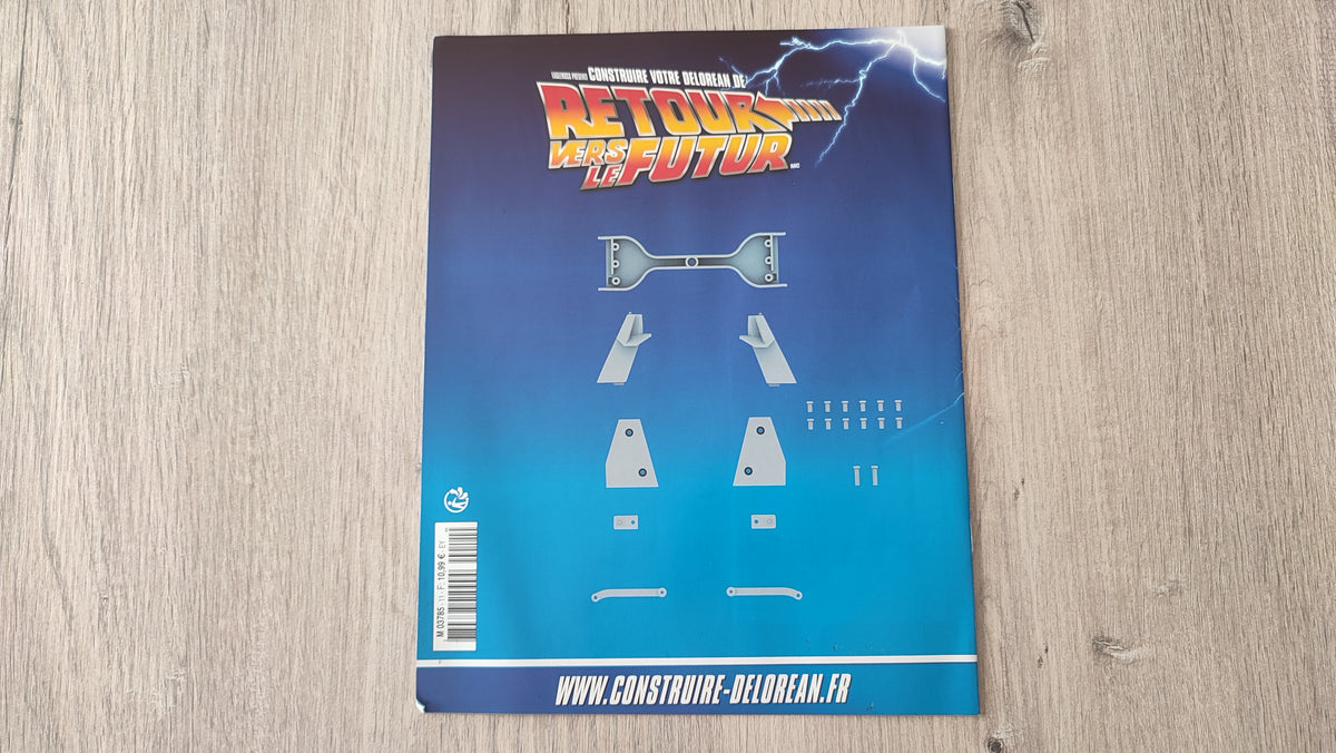 Fascicule seul sans pièce n°11 pièce détachée DeLorean Retour vers le Futur Eaglemoss 1/8 #E76