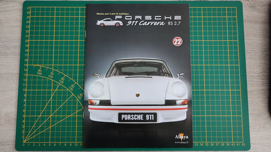 Fascicule seul sans pièce n°22 pièce détachée Porsche 911 Carrera RS 2.7 1/8 1/8ème Altaya #B37