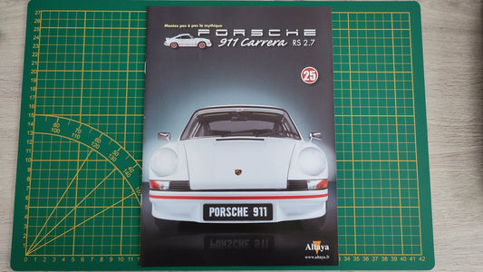 Fascicule seul sans pièce n°25 pièce détachée Porsche 911 Carrera RS 2.7 1/8 1/8ème Altaya #B37