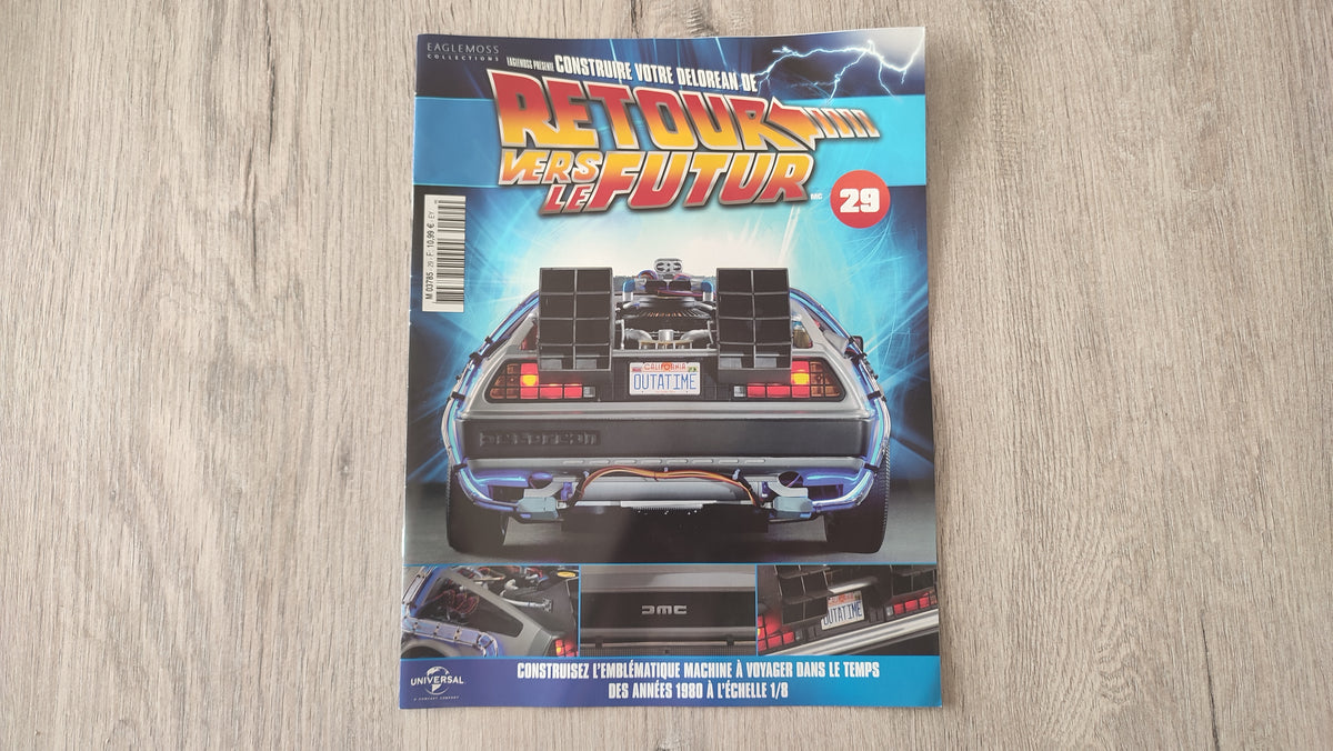 Fascicule seul sans pièce n°29 pièce détachée DeLorean Retour vers le Futur Eaglemoss 1/8 #E76