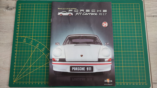 Fascicule seul sans pièce n°34 pièce détachée Porsche 911 Carrera RS 2.7 1/8 1/8ème Altaya #B37