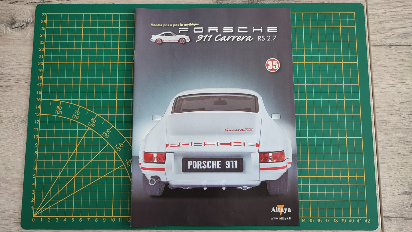 Fascicule seul sans pièce n°35 pièce détachée Porsche 911 Carrera RS 2.7 1/8 1/8ème Altaya #B37