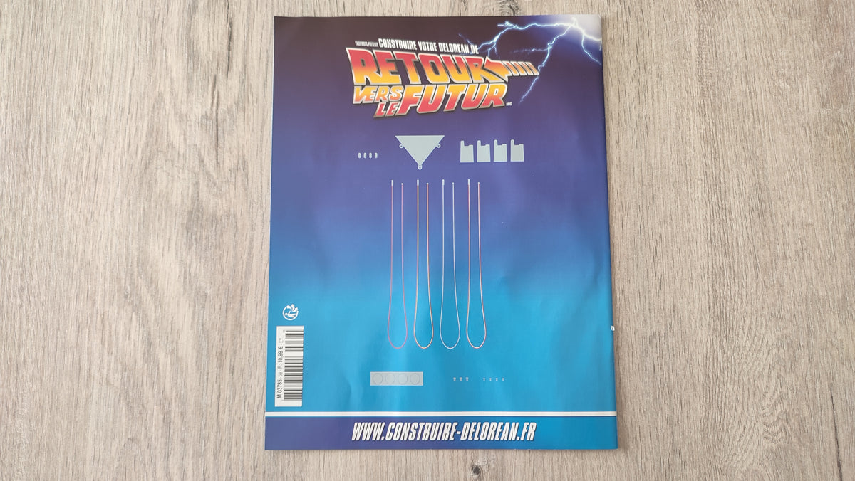 Fascicule seul sans pièce n°38 pièce détachée DeLorean Retour vers le Futur Eaglemoss 1/8 #E76