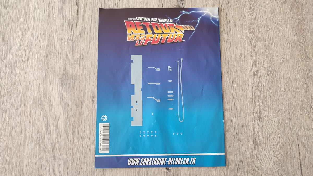 Fascicule seul sans pièce n°40 pièce détachée DeLorean Retour vers le Futur Eaglemoss 1/8 #E76