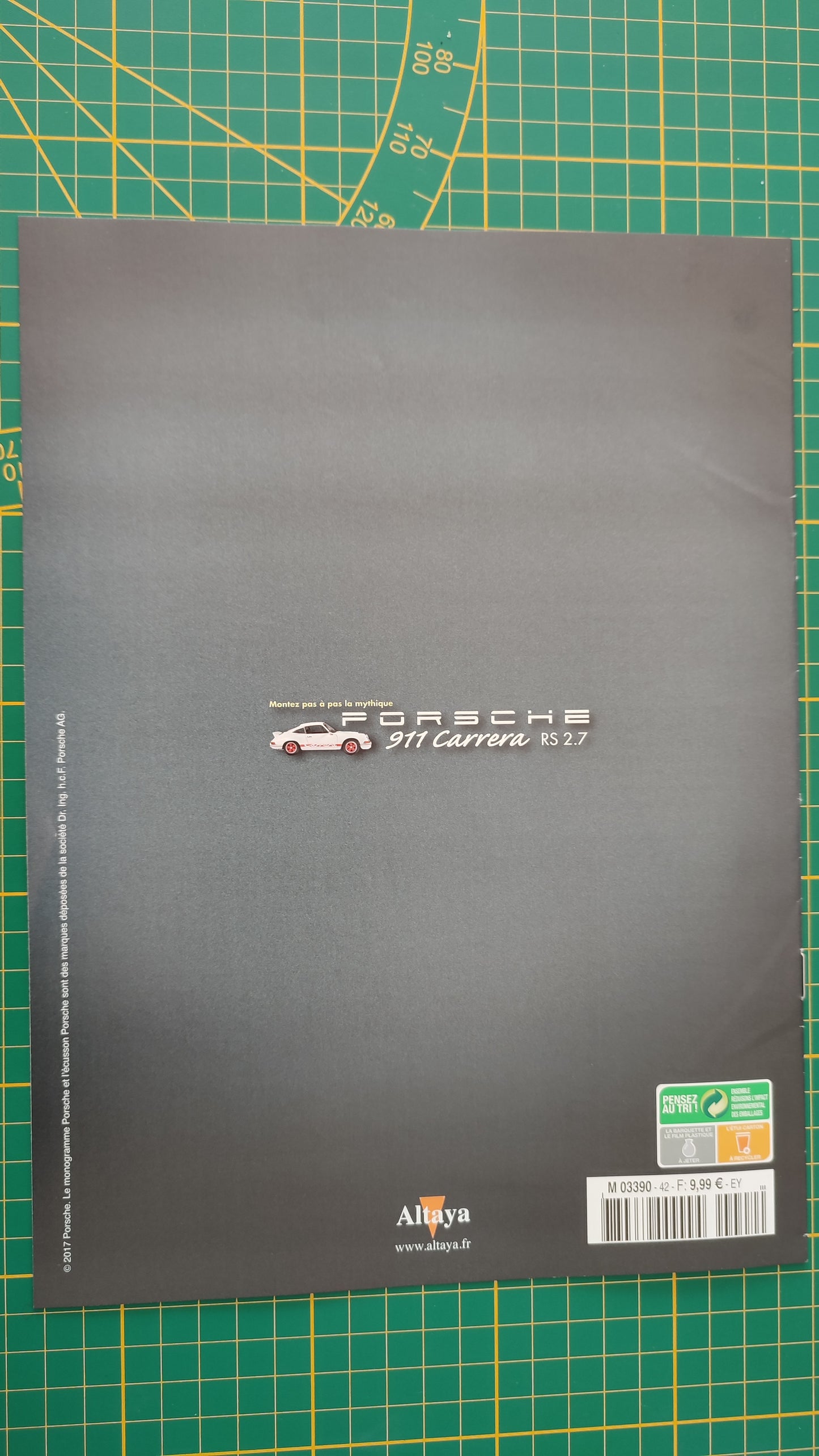 Fascicule seul sans pièce n°42 pièce détachée Porsche 911 Carrera RS 2.7 1/8 1/8ème Altaya #B37