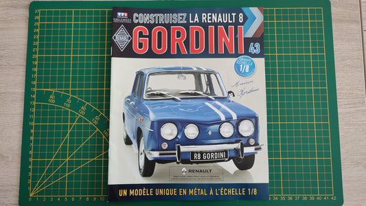 Fascicule seul sans pièce n°43 pièce détachée Renault R8 Gordini 1/8 1/8ème Eaglemoss Collections #A67