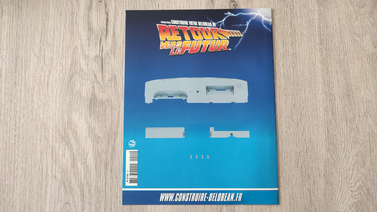 Fascicule seul sans pièce n°44 pièce détachée DeLorean Retour vers le Futur Eaglemoss 1/8 #E76