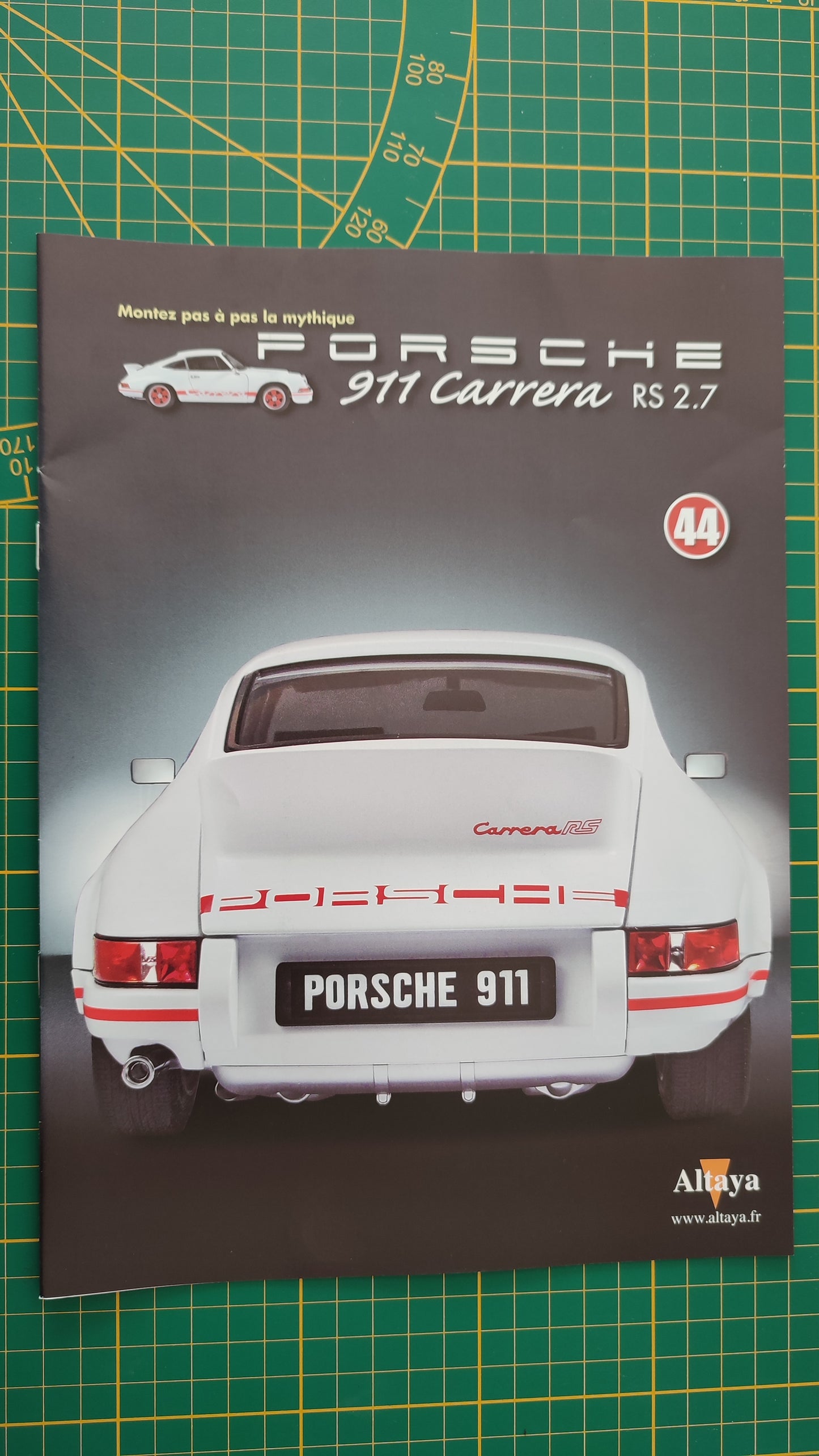 Fascicule seul sans pièce n°44 pièce détachée Porsche 911 Carrera RS 2.7 1/8 1/8ème Altaya #B37