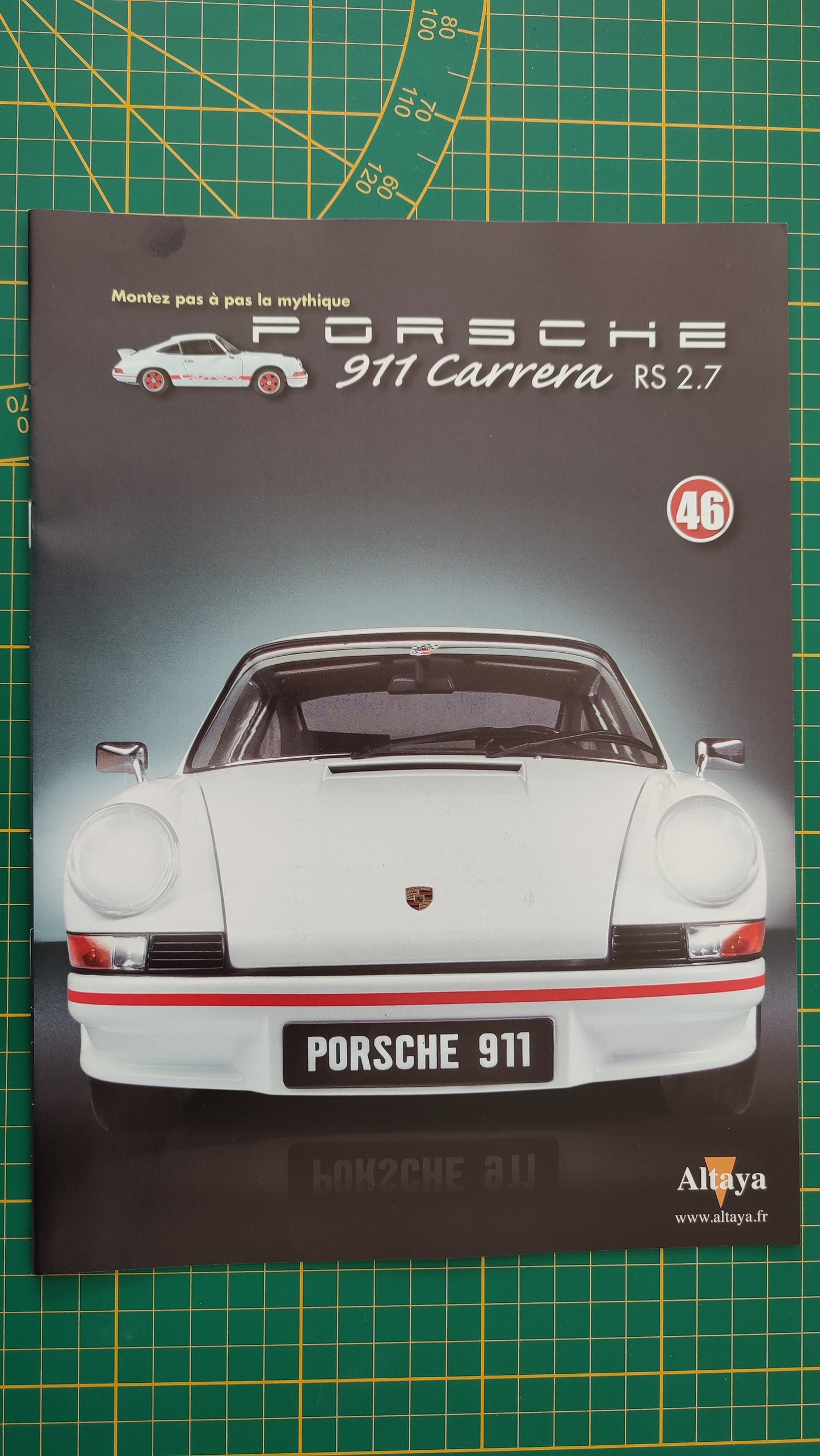 Fascicule seul sans pièce n°46 pièce détachée Porsche 911 Carrera RS 2.7 1/8 1/8ème Altaya #B37