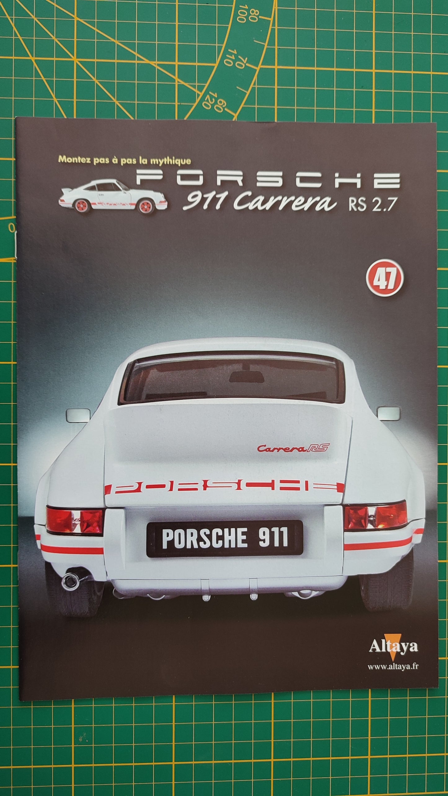 Fascicule seul sans pièce n°47 pièce détachée Porsche 911 Carrera RS 2.7 1/8 1/8ème Altaya #B37