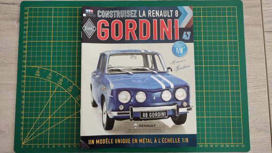 Fascicule seul sans pièce n°47 pièce détachée Renault R8 Gordini 1/8 1/8ème Eaglemoss Collections #A67